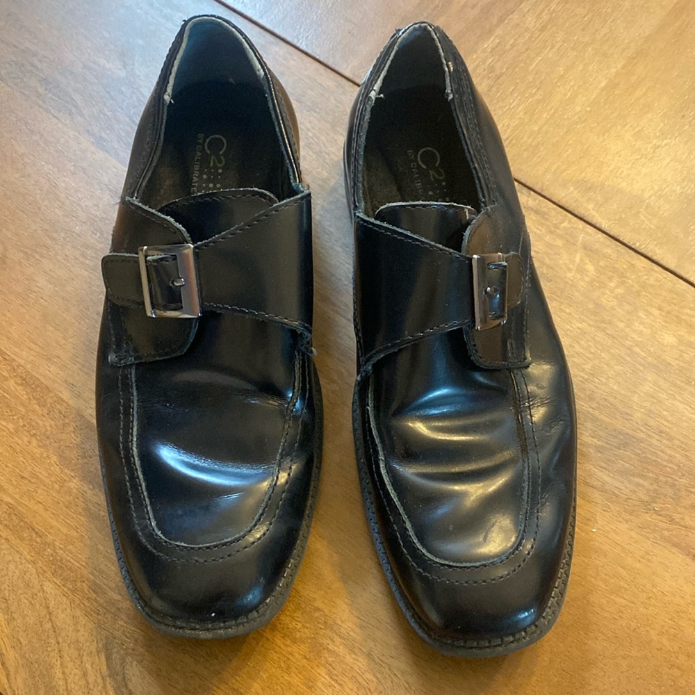 Kenneth Cole Sz 3 black leather dress shoe